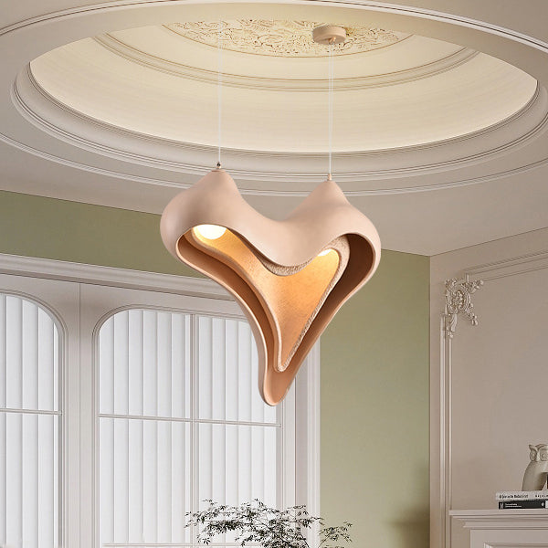 Modern Luxury Conch Metal Resin 1/2 Light Pendant Light For Living Room
