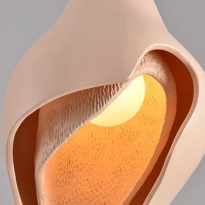 Modern Luxury Conch Metal Resin 1/2 Light Pendant Light For Living Room