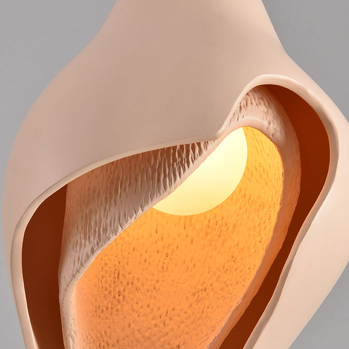 Modern Luxury Conch Metal Resin 1/2 Light Pendant Light For Living Room
