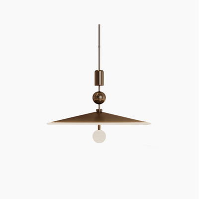 Contemporary Industrial Cone Iron Glass 1-Light Pendant Light For Bedroom