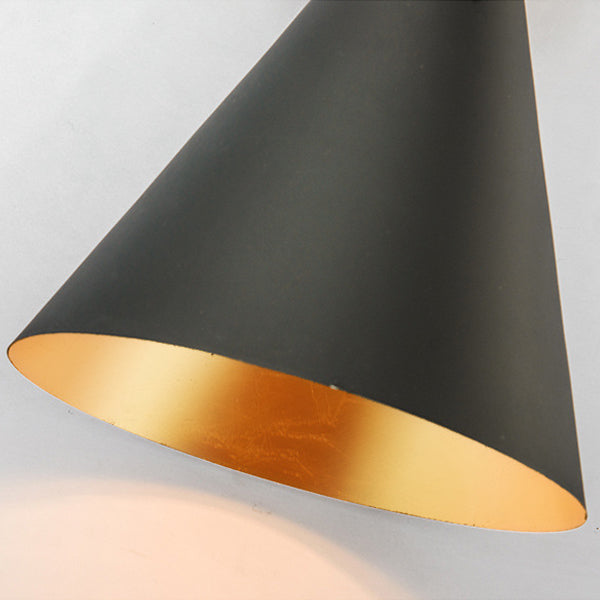 Modern Eclectic Cone Metal 2-Light Wall Sconce Lamp For Hallway