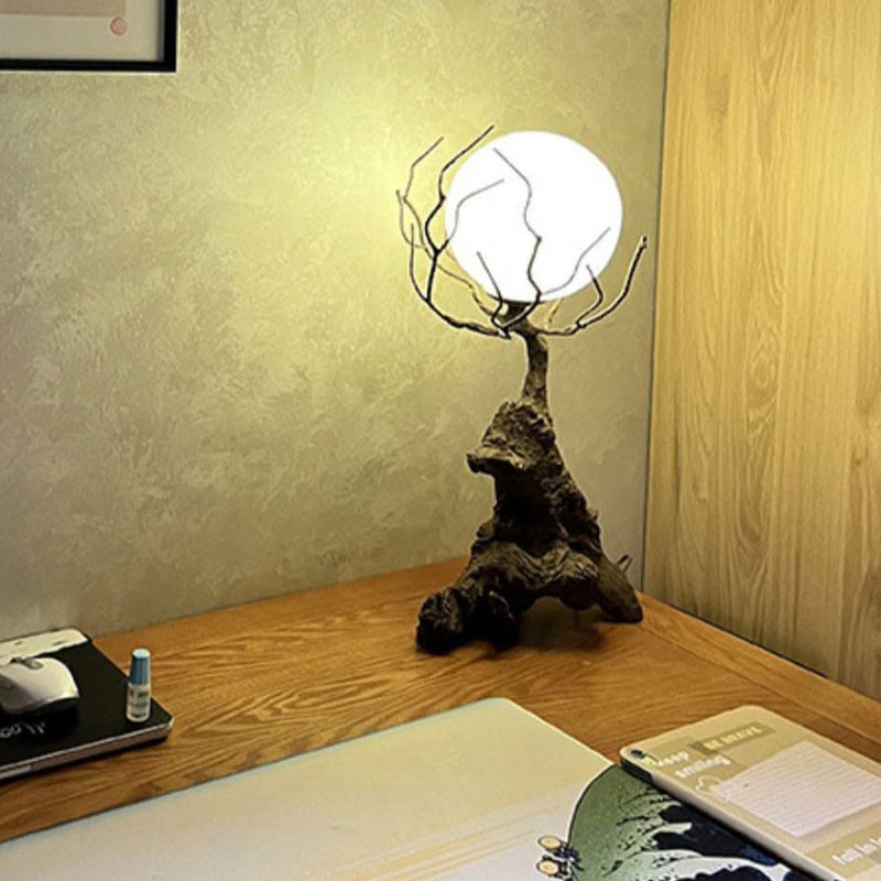 Modern Shabby Chic Tree PET 1-Light Table Lamp For Bedroom