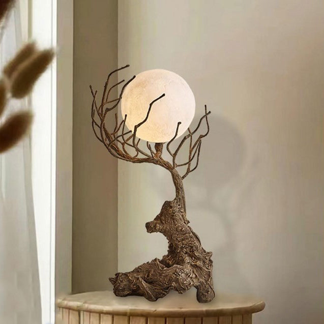 Modern Shabby Chic Tree PET 1-Light Table Lamp For Bedroom