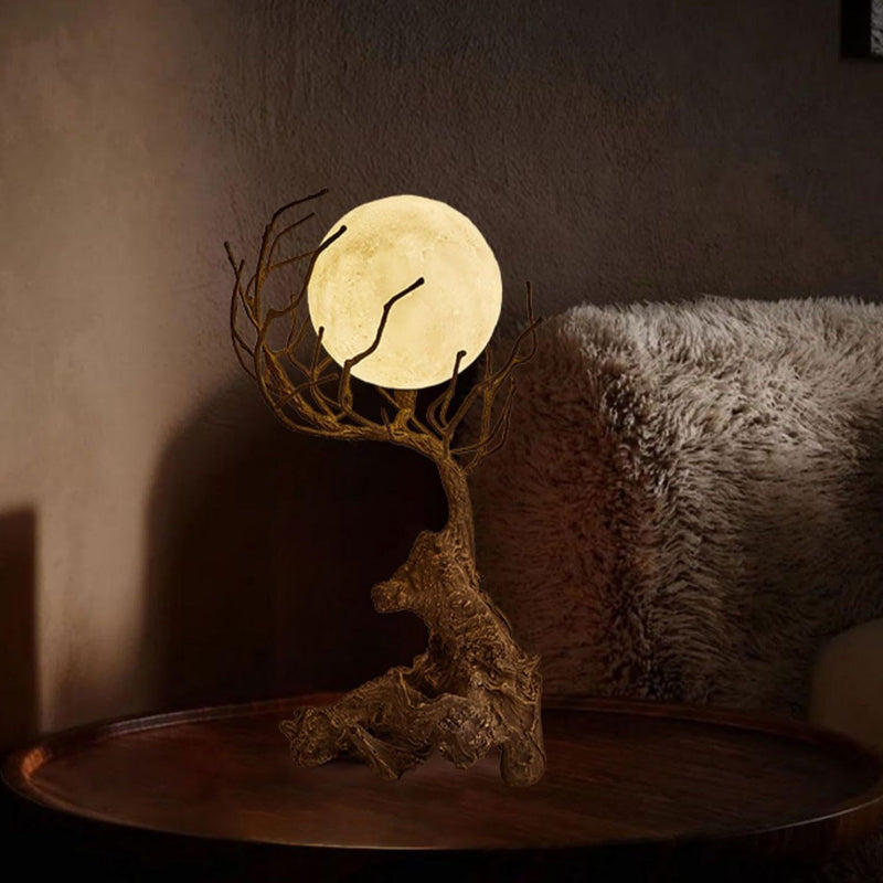 Modern Shabby Chic Tree PET 1-Light Table Lamp For Bedroom