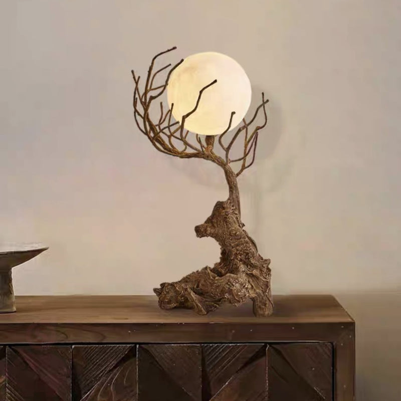 Modern Shabby Chic Tree PET 1-Light Table Lamp For Bedroom