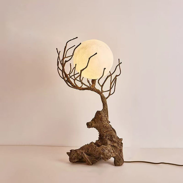 Lampe de table moderne Shabby Chic Tree PET 1 lumière pour chambre à coucher 