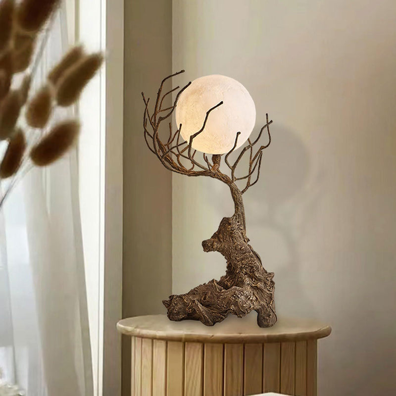 Modern Shabby Chic Tree PET 1-Light Table Lamp For Bedroom