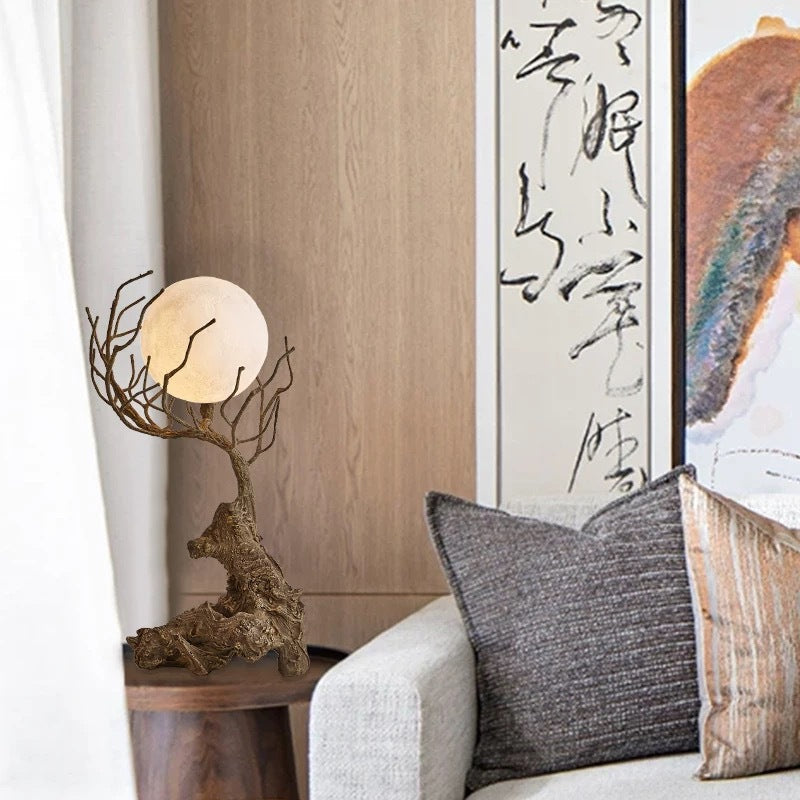 Modern Shabby Chic Tree PET 1-Light Table Lamp For Bedroom