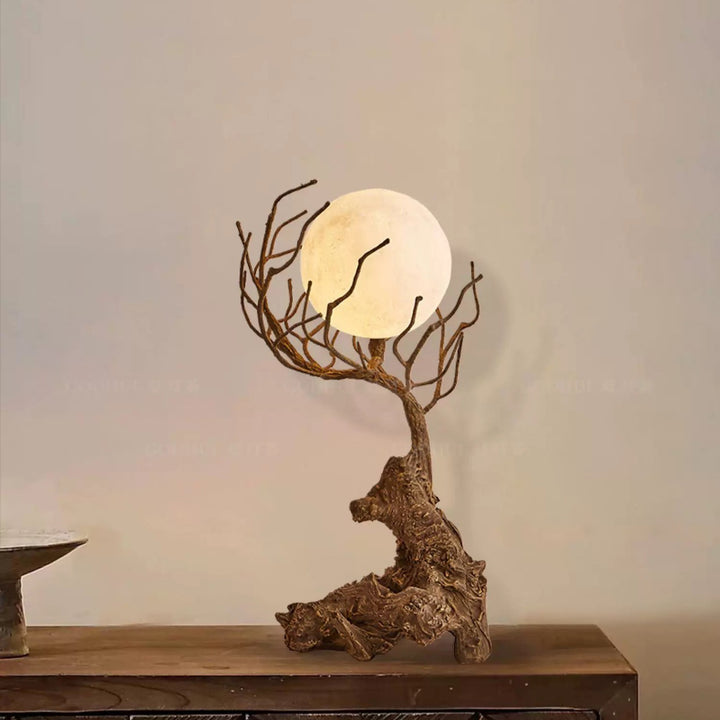 Lampe de table moderne Shabby Chic Tree PET 1 lumière pour chambre à coucher 