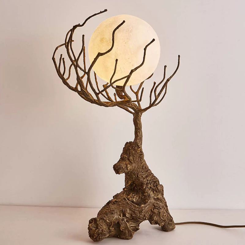 Modern Shabby Chic Tree PET 1-Light Table Lamp For Bedroom