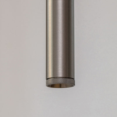 Modern Minimalist Deformable Long Tube Aluminum LED Pendant Light For Bedroom