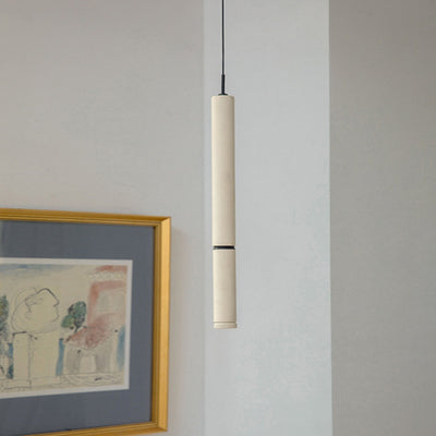 Modern Minimalist Deformable Long Tube Aluminum LED Pendant Light For Bedroom