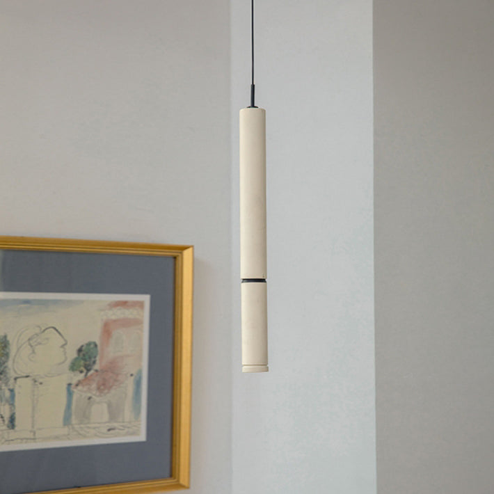 Modern Minimalist Deformable Long Tube Aluminum LED Pendant Light For Bedroom