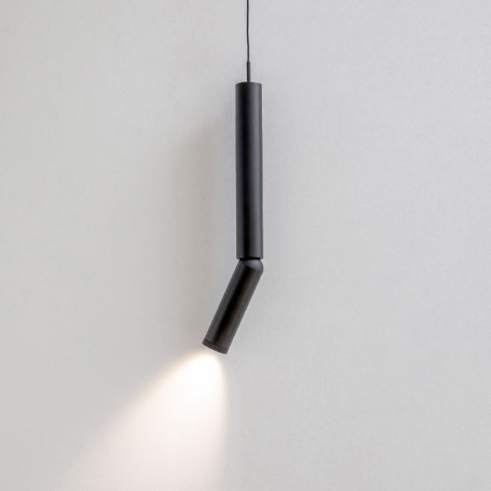 Modern Minimalist Deformable Long Tube Aluminum LED Pendant Light For Bedroom