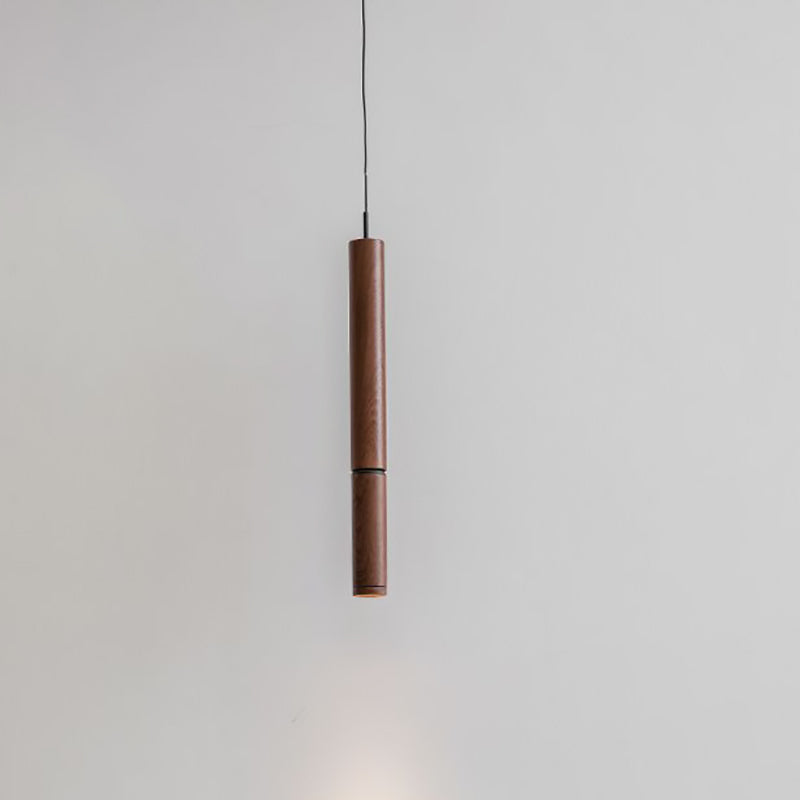 Modern Minimalist Deformable Long Tube Aluminum LED Pendant Light For Bedroom
