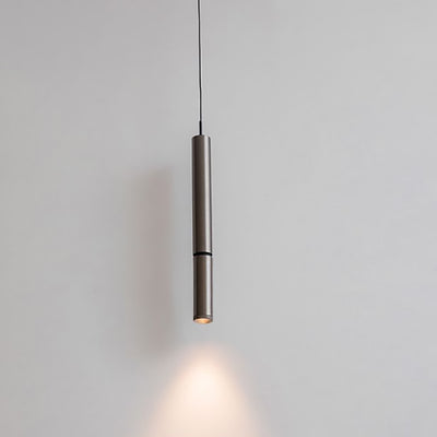 Modern Minimalist Deformable Long Tube Aluminum LED Pendant Light For Bedroom