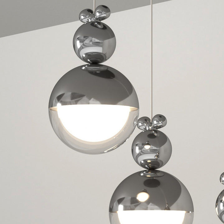 Globe de style moderne minimaliste sophistiqué en fer avec LED pour chambre 