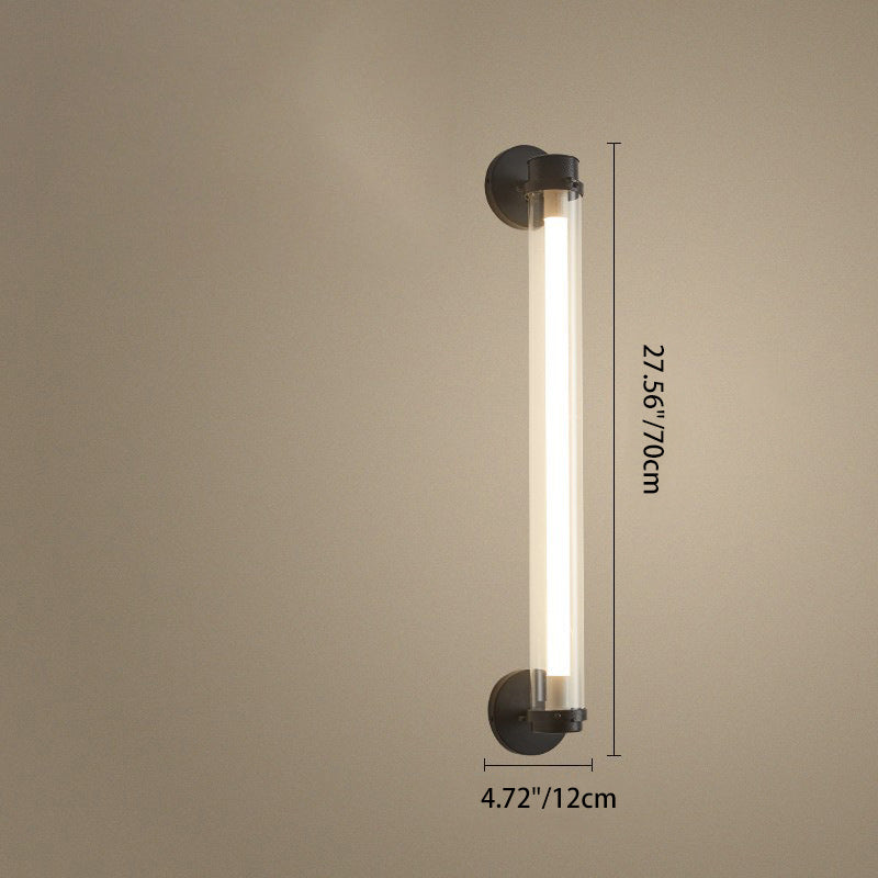 Contemporary Industrial Bar Design Iron Acrylic LED Wall Sconce Lamp For Hallway