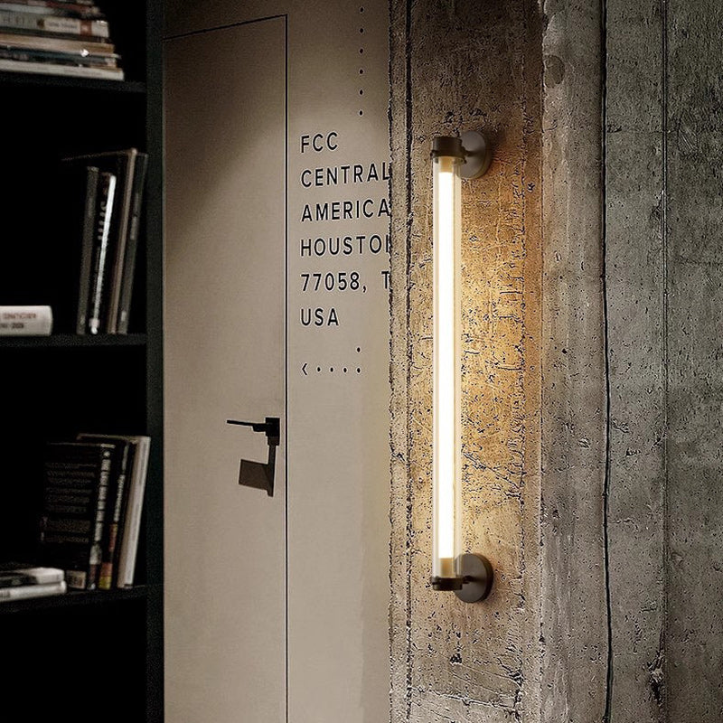 Contemporary Industrial Bar Design Iron Acrylic LED Wall Sconce Lamp For Hallway