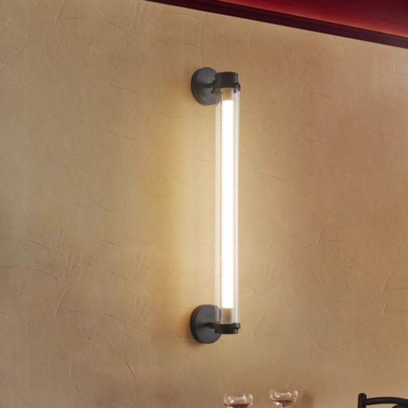 Contemporary Industrial Bar Design Iron Acrylic LED Wall Sconce Lamp For Hallway