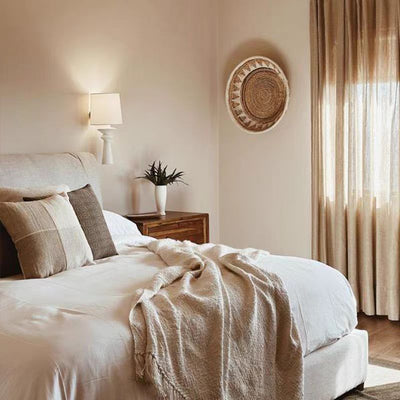 Traditional French Cylinder Fabric Shade Wall Sconce Lamp With Iron Arm 1-Light For Living Room