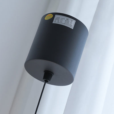 Modern Art Deco Height Adjustable Globe Colored Glass Metal LED Pendant Light For Bedroom