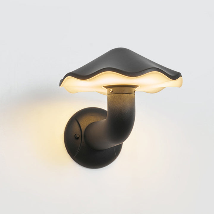 Lampe murale LED en aluminium en forme de champignon étanche minimaliste moderne pour patio extérieur 