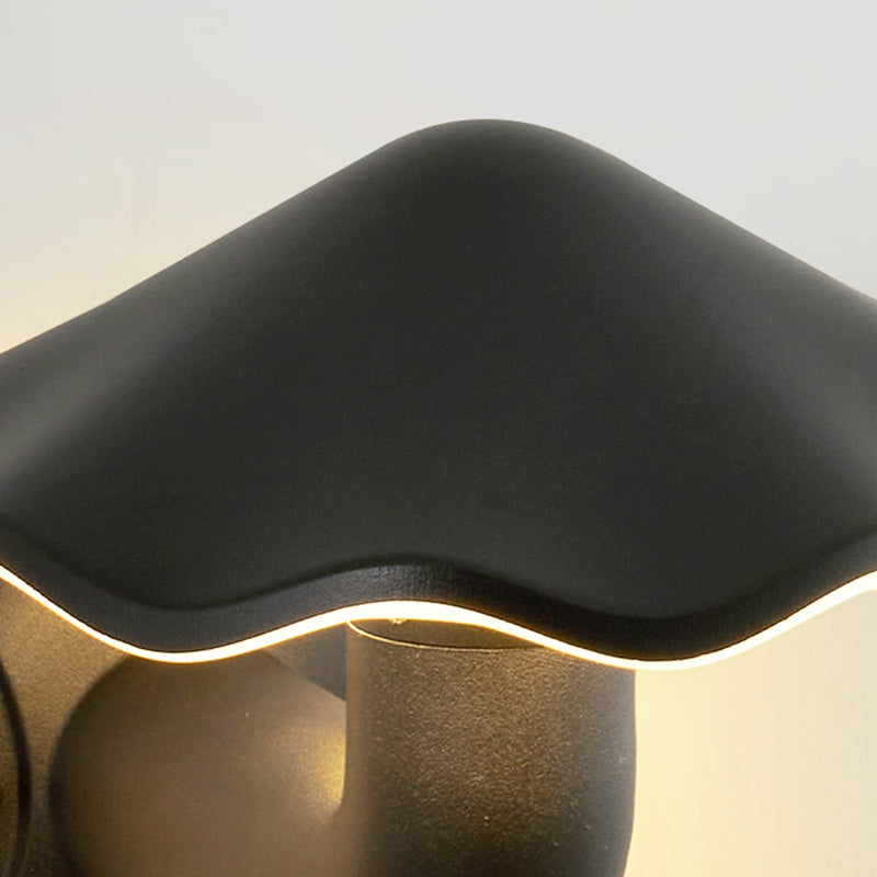 Lampe murale LED en aluminium en forme de champignon étanche minimaliste moderne pour patio extérieur 