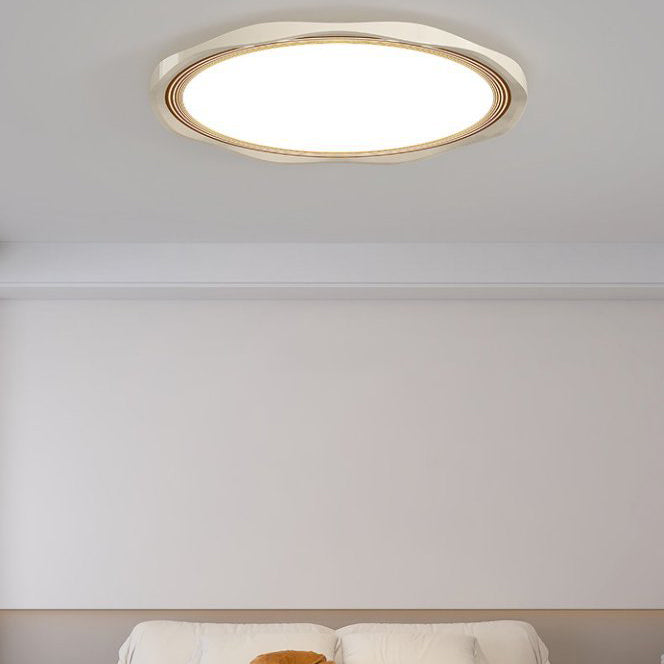 Moderne minimalistische runde Deckenleuchte aus Eisen, Aluminiumlegierung und Acryl mit LED für das Schlafzimmer 