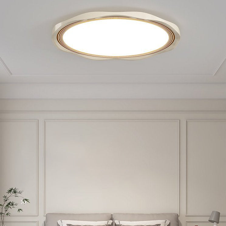 Moderne minimalistische runde Deckenleuchte aus Eisen, Aluminiumlegierung und Acryl mit LED für das Schlafzimmer 