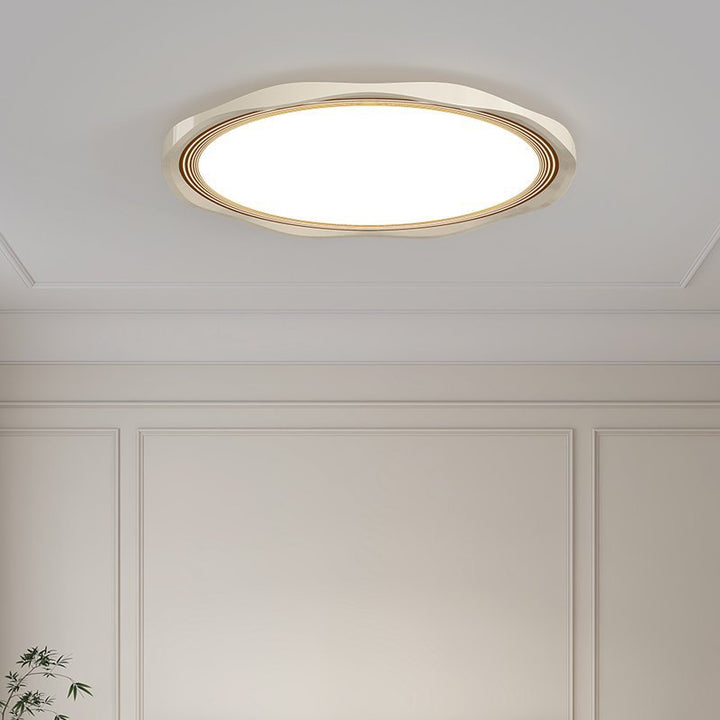 Moderne minimalistische runde Deckenleuchte aus Eisen, Aluminiumlegierung und Acryl mit LED für das Schlafzimmer 