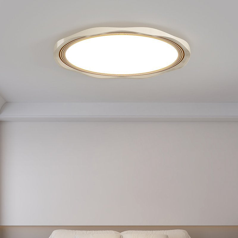 Moderne minimalistische runde Deckenleuchte aus Eisen, Aluminiumlegierung und Acryl mit LED für das Schlafzimmer 