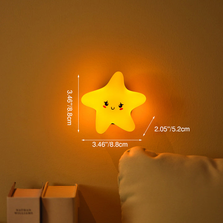 Contemporary Creative Silicone ABS Star Moon Cloud Kids USB Charging LED Table Lamp Night Light With Magnetic Design For Bedroom