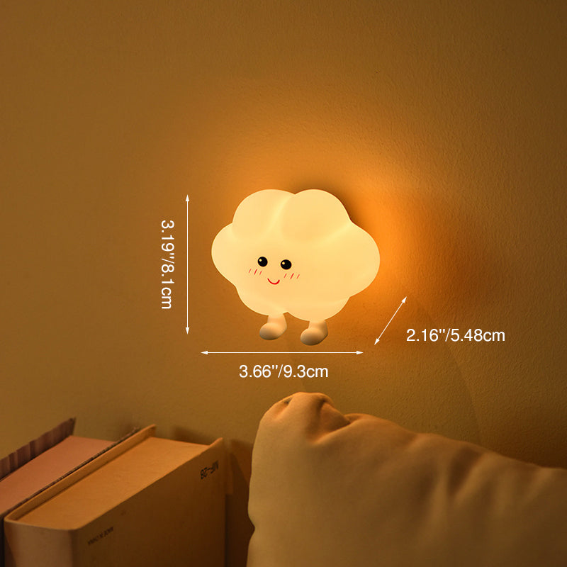 Contemporary Creative Silicone ABS Star Moon Cloud Kids USB Charging LED Table Lamp Night Light With Magnetic Design For Bedroom