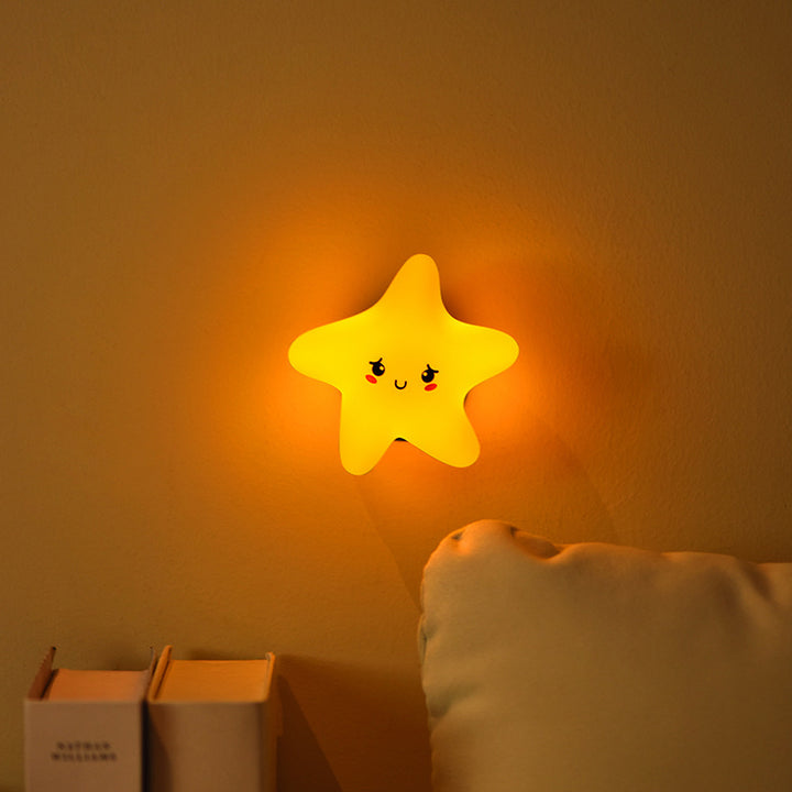 Contemporary Creative Silicone ABS Star Moon Cloud Kids USB Charging LED Table Lamp Night Light With Magnetic Design For Bedroom