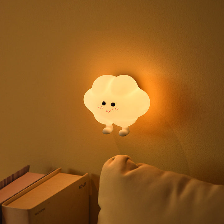 Contemporary Creative Silicone ABS Star Moon Cloud Kids USB Charging LED Table Lamp Night Light With Magnetic Design For Bedroom