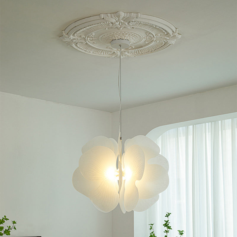 Suspension moderne nordique en fer et acrylique avec un papillon à 1 lumière pour salon 