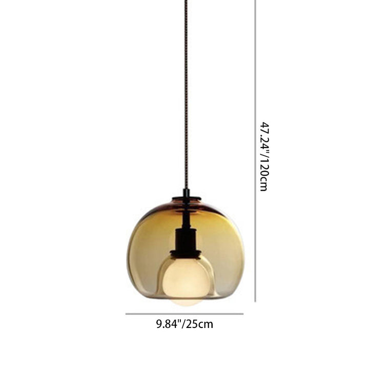 Moderne Luxus Glas Metall Schale 1/3-Licht Pendelleuchte Für Schlafzimmer 