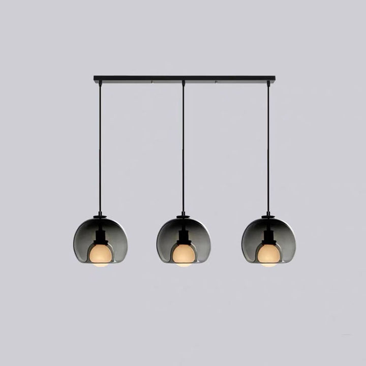 Moderne Luxus Glas Metall Schale 1/3-Licht Pendelleuchte Für Schlafzimmer 