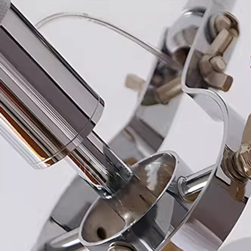 Zeitgenössische industrielle Acryl-Metall-Säulen-LED-Wandleuchte für das Schlafzimmer 