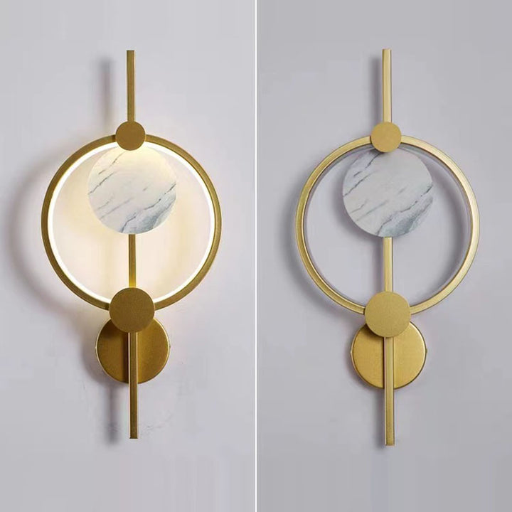 Modern Art Deco Silicone &amp; Iron Round LED Wall Sconce Lamp For Living Room