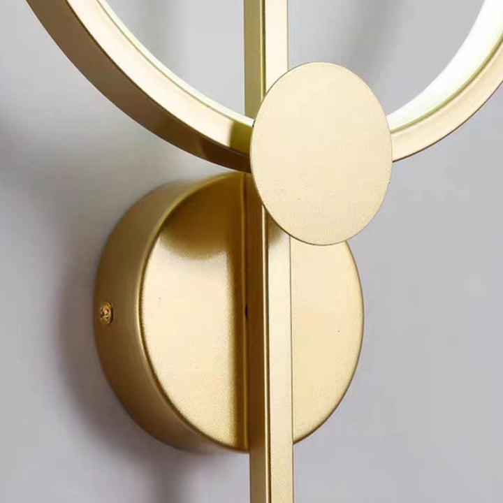 Modern Art Deco Silicone &amp; Iron Round LED Wall Sconce Lamp For Living Room