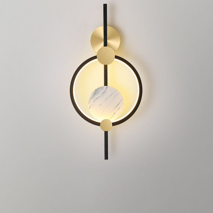 Modern Art Deco Silicone &amp; Iron Round LED Wall Sconce Lamp For Living Room