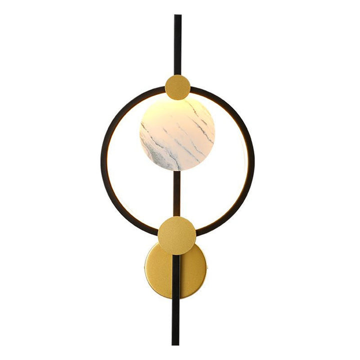 Modern Art Deco Silicone &amp; Iron Round LED Wall Sconce Lamp For Living Room