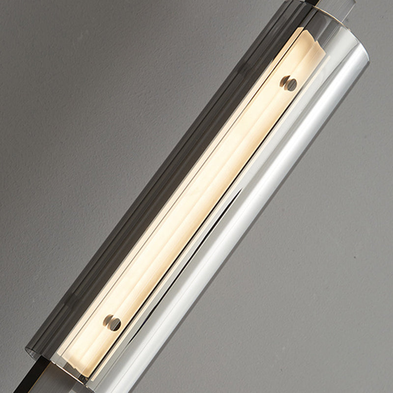 Contemporary Luxury Strip Copper Acrylic LED Wall Sconce Lamp For Bedroom