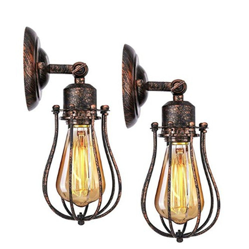 Lampe murale 1 lumière en fer avec couvercle de pot industriel contemporain pour salle à manger 