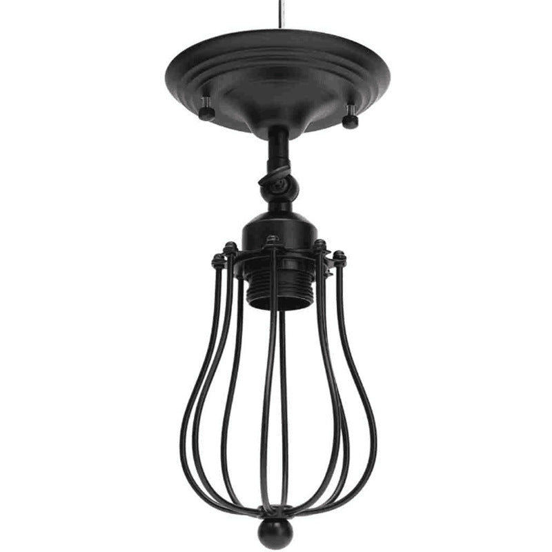 Contemporáneo Industrial Tapa de Olla de Hierro Lámpara de Aplique de Pared de 1 Luz Para Comedor 