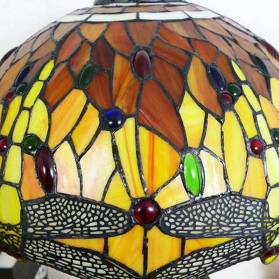Traditionelle Tiffany-Hirschharzglas 1-Licht-Tischlampe für das Studium 