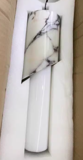 Lustre à LED en métal, marbre et verre moderne de luxe pour chambre 