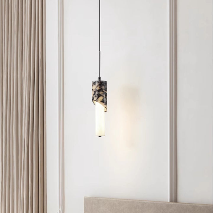 Lustre à LED en métal, marbre et verre moderne de luxe pour chambre 